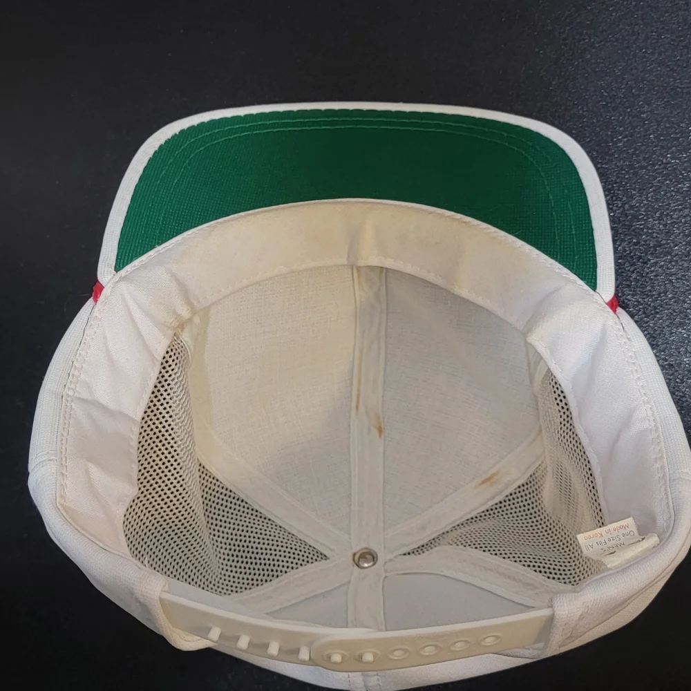 Vintage Ya Golf Country Club White Mesh / Red Rope Snapback Adjustable Hat Men's